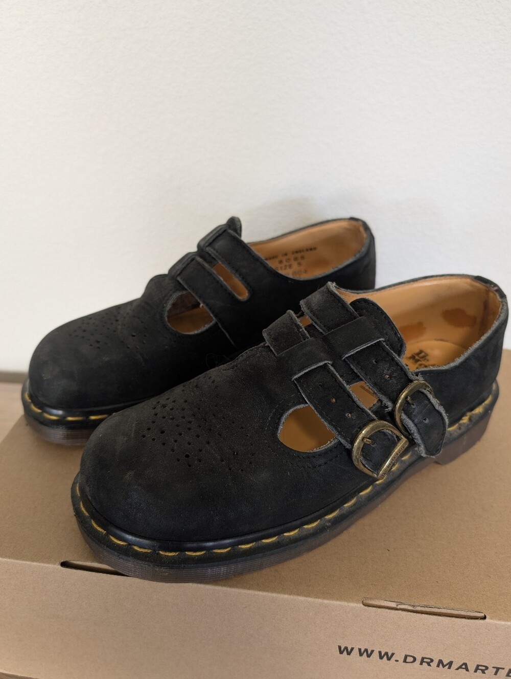 Vintage Dr. Martens 8065 Mary Jane Made In England Womens Authentic 90s Size 7